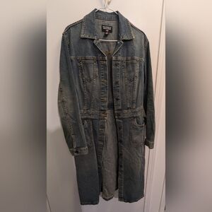 Polo Jeans Co. Ralph Lauren Denim Trench Vintage Size Large 2000s